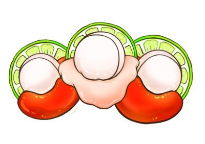 FROZEN SCALLOPS ROE ON